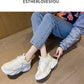 Spring Fashion New Women's Vulcanized Shoes Platform Comfortable Lace-up Round Head Casual Shoes Breathable Mesh Sneakers