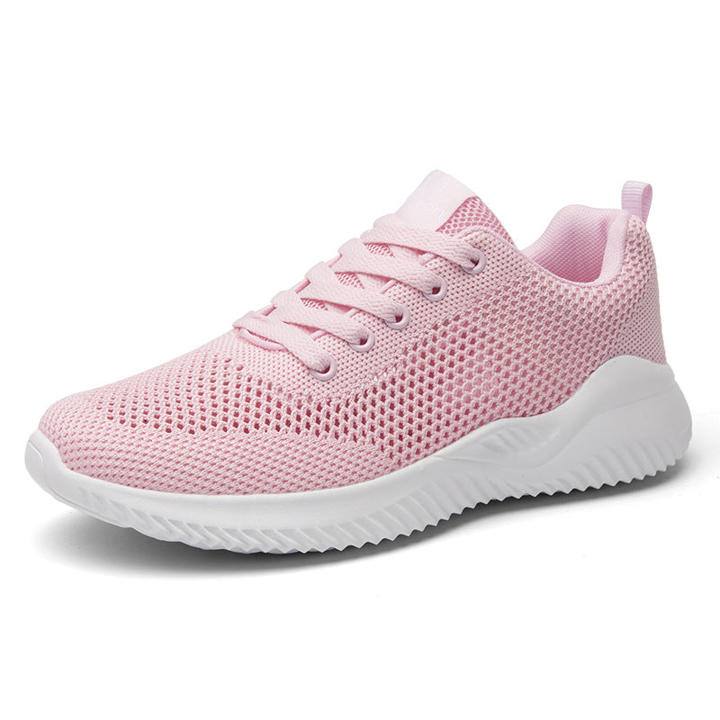 Mesh Sports Women's Shoes Korean Casual  White