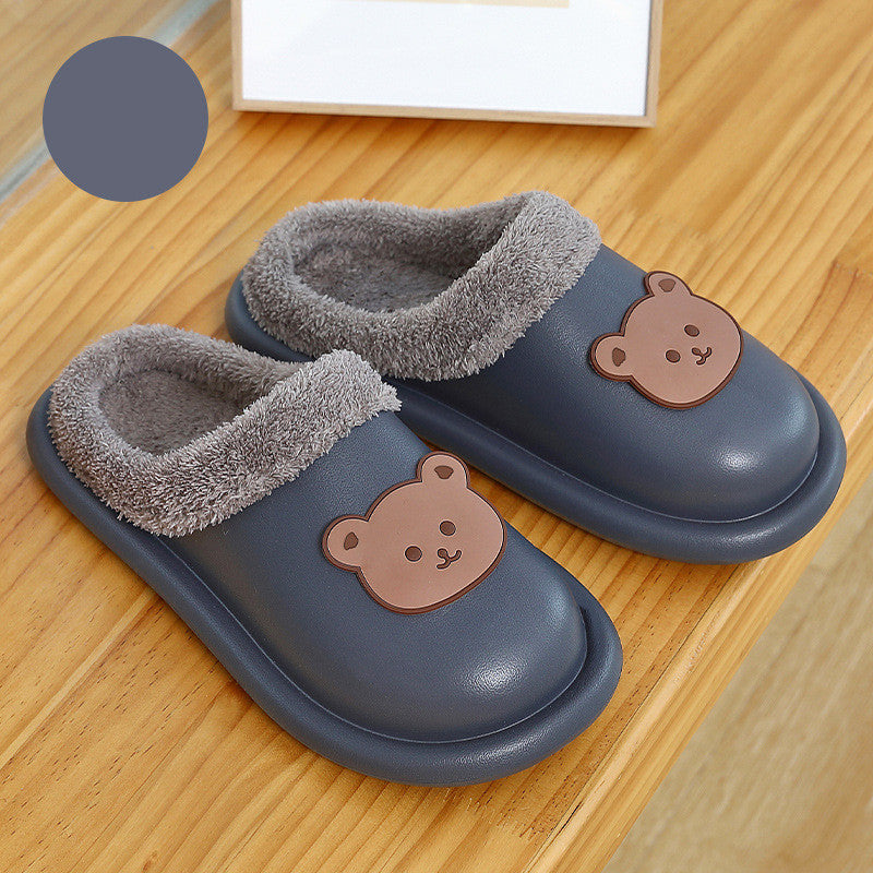 Cute Waterproof Cotton Casual Slippers Women