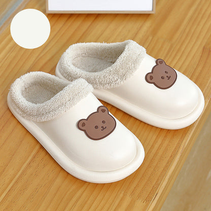 Cute Waterproof Cotton Casual Slippers Women