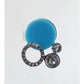 Adjustable faux stone ring