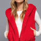 Faux Fur Hooded Vest Women's