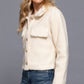 Long Slv Teddy Fleece Short Jacket