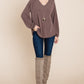 Casual V Neck Basic Long Sleeve Top