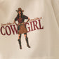 Love like a cowgirl thermal graphic sweatshirt