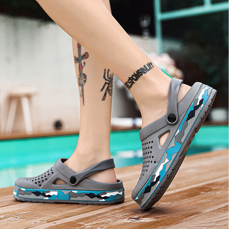 Summer Sandals With Baotou Non-Slip Slippers Thick-Soled Beach Shoes Outside The Hole Shoes