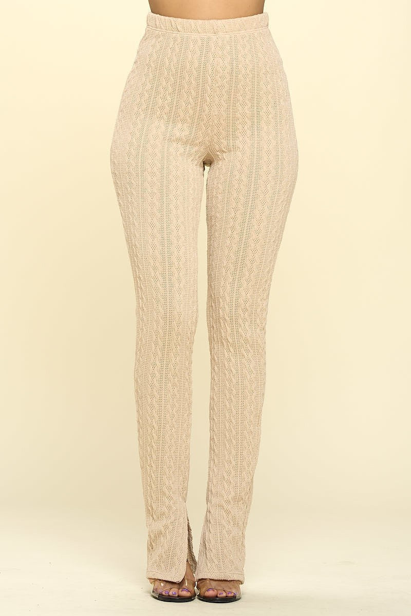 Knit High Rise Leggings - SIUM