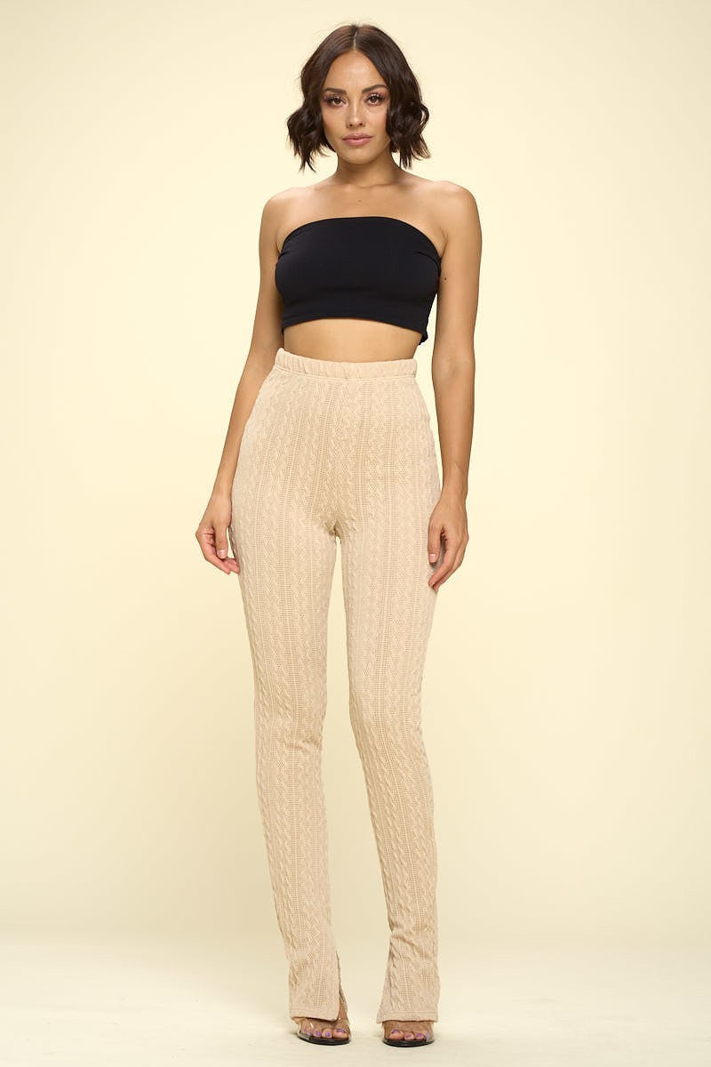 Knit High Rise Leggings - SIUM